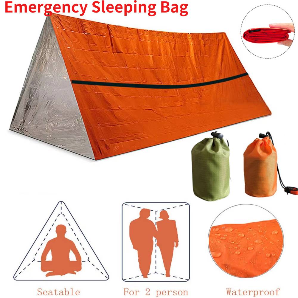 Bivy Bag Emergency - 휴대용 방수 비상 생존 침낭 야외