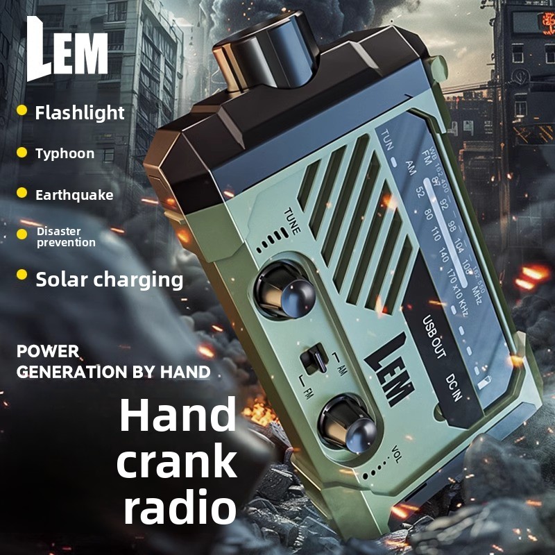 생존 라디오 - 비상용 수동 크랭크 및 태양광 전원 기 - Solar Emergency Charger 리뷰 및 가격
