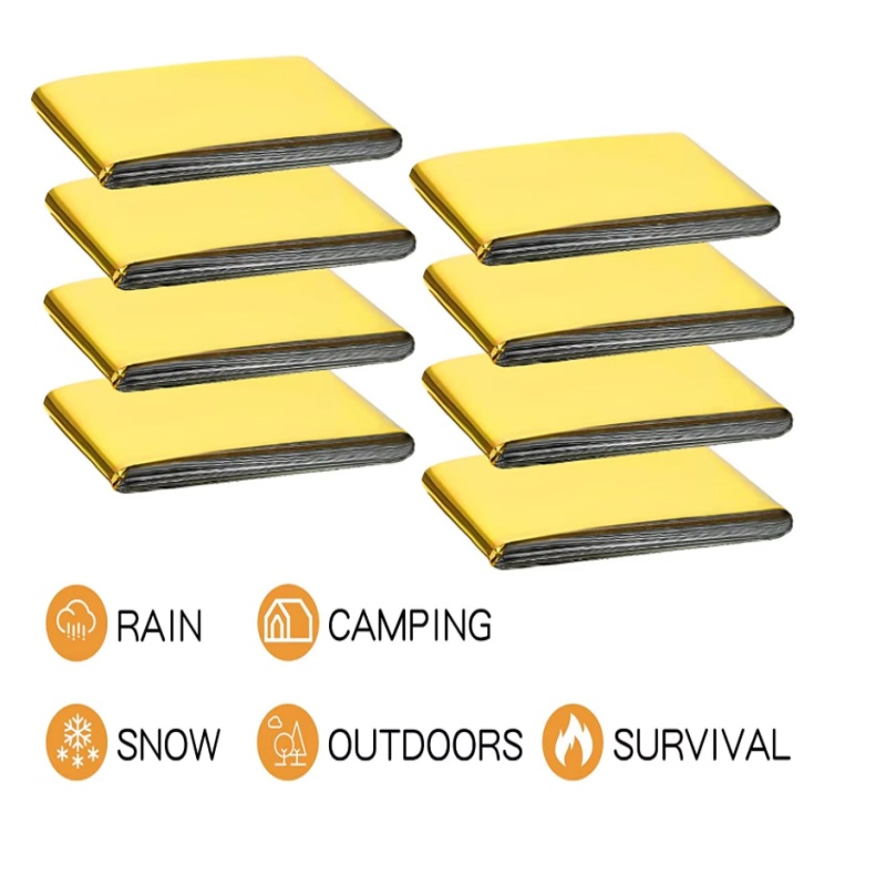 130×210cm 크기의 금색 마일라 소재 생존용 담요 - Survival Blanket Reflective 리뷰 및 가격