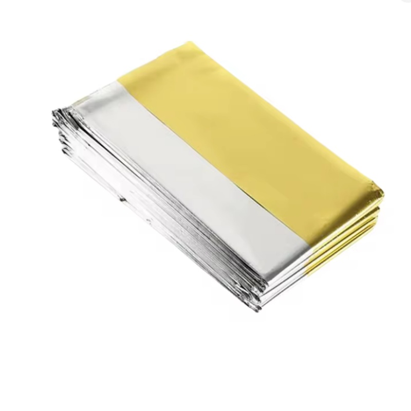 금-은색 마일라 열 보존 담요 130×210cm, 캠핑 - Survival Blanket Reflective 리뷰 및 가격